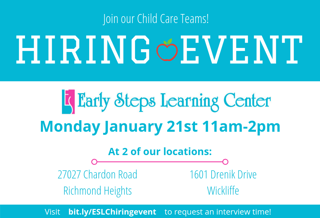 Child Care Center Hiring Event 1-21-19
